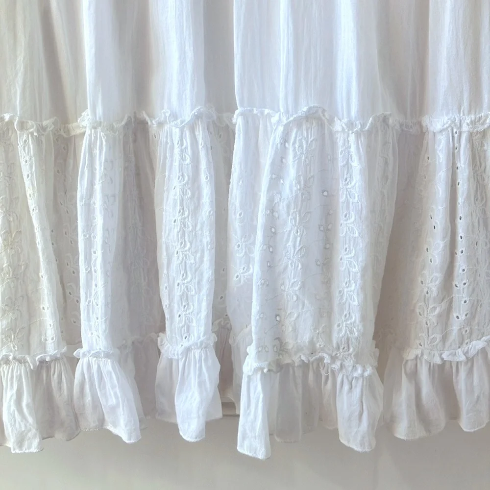 Bila Blue and White A-Line Skirt - Picture 4 of 13